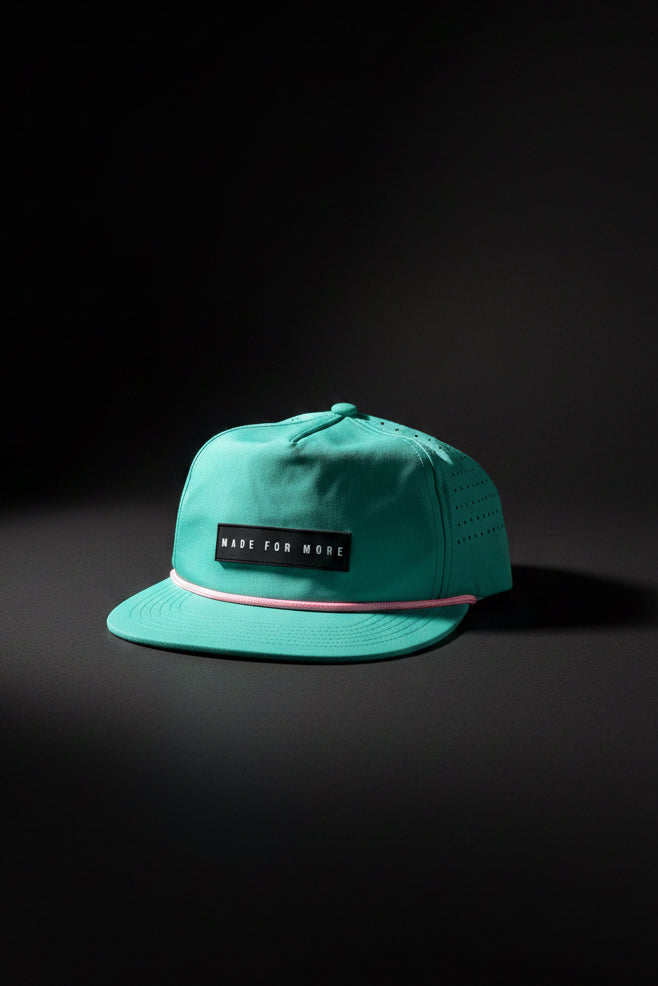 MADE FOR MORE Turquoise Performance Hat (Non Structured)